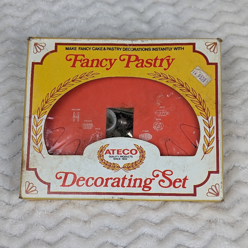 Vintage Ateco Fancy Pastry Decorating Set Missing Bag